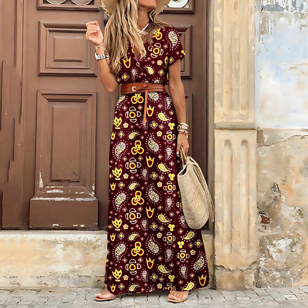 Alexandra™ | Elegante Bohemian Maxi-Jurk